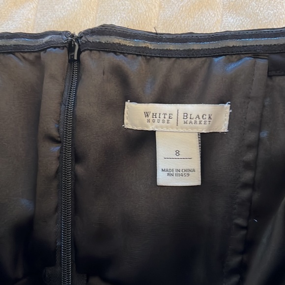 White House Black Market Strapless Black Dress - Picture 6 of 7